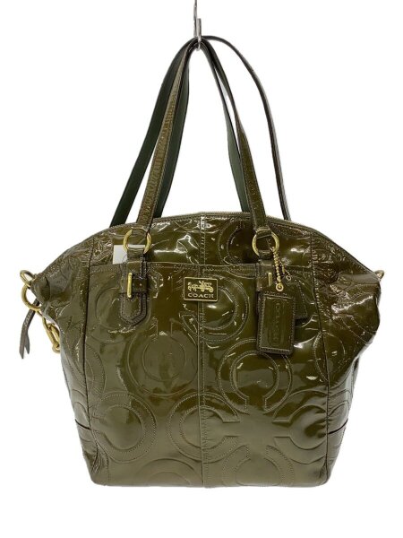 COACH(コーチ) / ハンドバッグ/エナメル/GRN/総柄/17846 | 中古品の 
