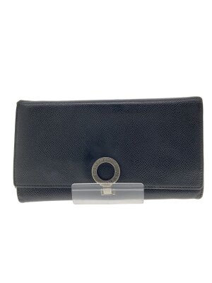 BVLGARI(ブルガリ) / モテーネラウインドファスナー/長財布/レザー/BLK