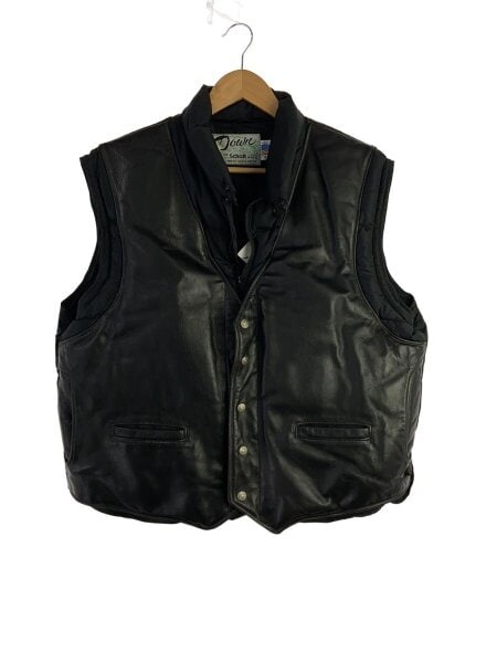 Schott(ショット) / ダウンベスト/48/レザー/90s/BLK | 古着の販売 