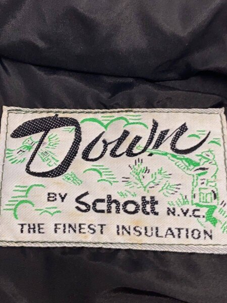 Schott(ショット) / ダウンベスト/48/レザー/90s/BLK | 古着の販売 