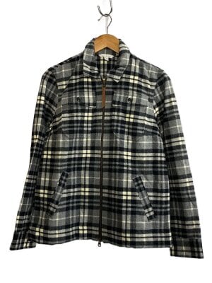 L.L.Bean(エルエルビーン) / ジャケット/M/ウール/GRY/オンブレCK