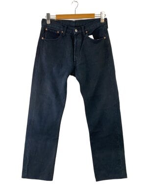 Levi's(リーバイス) / 90s/505/後染めブラックデニム/USA/タブ欠損