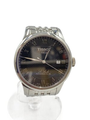 TISSOT(ティソ) / ティソ/クォーツ腕時計/アナログ/レザー/BLK/BLK/SS