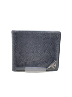 PRADA(プラダ) / 2つ折り財布/レザー/BLK/アニマル/メンズ | 中古品の