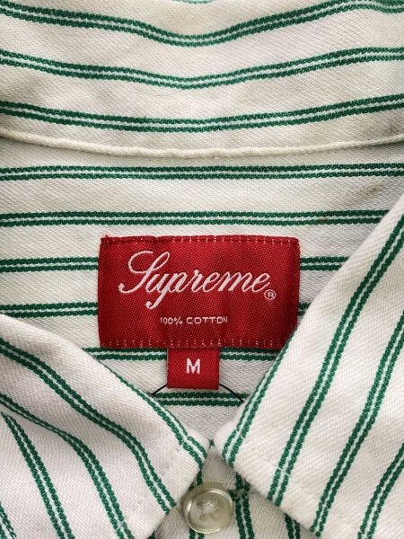 Supreme(シュプリーム) / Stripe Denim S/S Shirt/17SS/M/コットン/GRN 