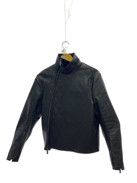 2003AW EMPORIO ARMANI レザー シングルライダース 黒 EMPORIO ARMANI(エンポリオアルマーニ) / シングルライダース