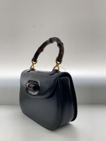 OLD GUCCI オールドグッチ バンブー ハンドバッグ 黒 レザー GUCCI(グッチ) / ハンドバッグ_バンブー/レザー/BLK/Old Gucci