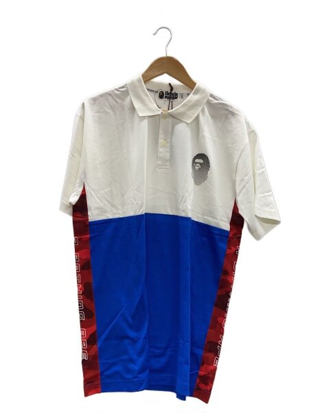 A BATHING APE(アベイシングエイプ) / ポロシャツ/XXL/コットン/WHT 