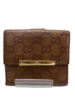 GUCCI(グッチ) / 2つ折り財布/キャンバス/BRW/レディース/154163・2118