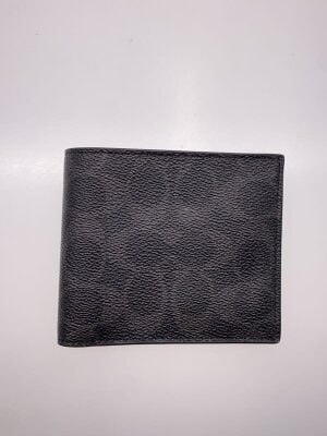 COACH(コーチ) / 2つ折り財布/レザー/ブラック/F24647 | 中古品の販売