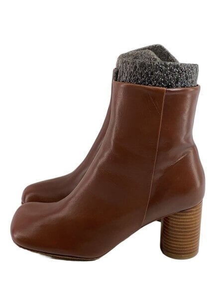 INSCRIRE(アンスクリア) / ショートブーツ/37/BRW/レザー | 中古品の