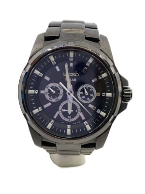 SEIKO(セイコー) / ソーラー腕時計/アナログ/ラバー/BLK/SBDN025