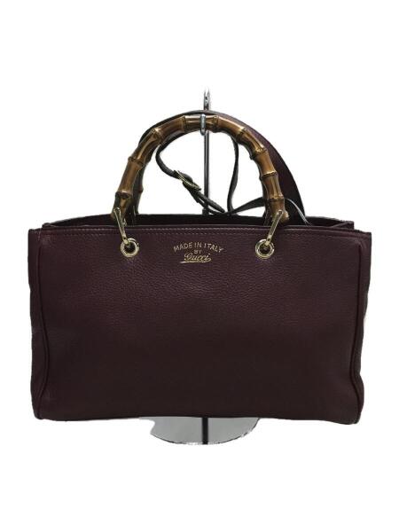 GUCCI(グッチ) / バンブーショッパー/トートバッグ/レザー/ボルドー 