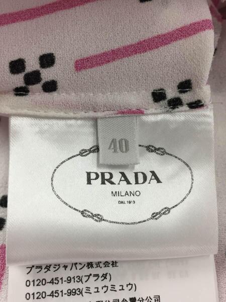 PRADA(プラダ) / 2017MODEL/トップス/半袖ブラウス/ピンク/40 