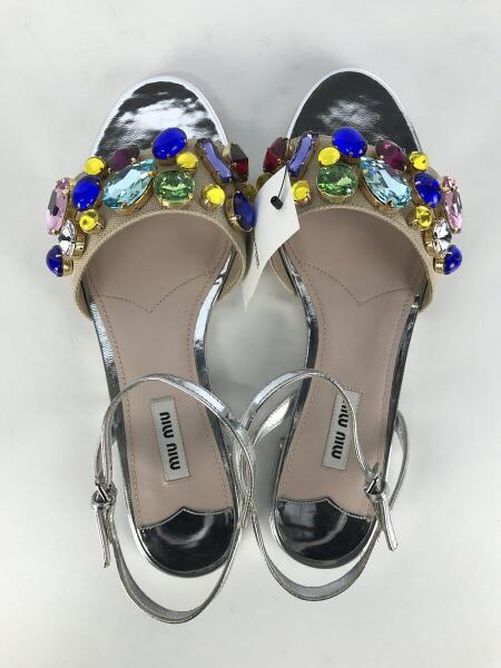 MIU MIU(ミュウミュウ) / サンダル 5X248B/5X248BF0103J3JF0J0I/サイズ 
