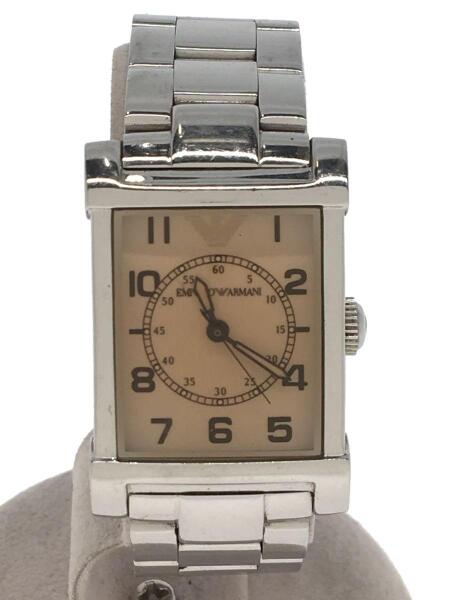 新品，爆買い】 1円～used E.アルマーニ クォーツ 風防キズ・コマ有(G