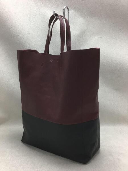 CELINE ホリゾンタルカバ トートバッグ ボルドー ✖️ブラック