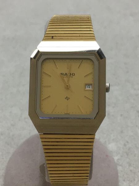 【稼働品】RADO スクエア ゴールド 腕時計 クォーツ メンズ RADO(ラドー) / クォーツ腕時計/ゴールド/金色/46/スクエア/ウォッチ