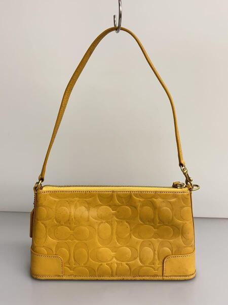 COACH(コーチ) / ショルダーバッグ/型押し/レザー/YLW/総柄/7009 