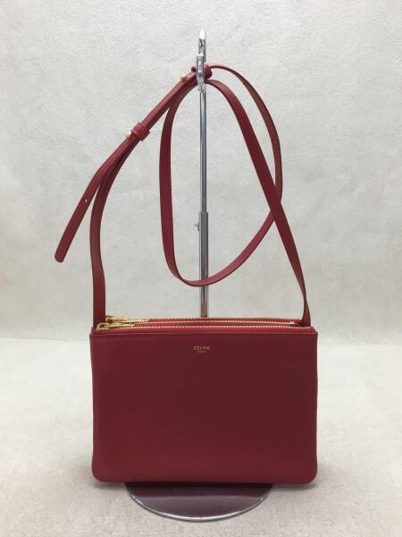 CELINE(セリーヌ) / トリオ/ショルダーバッグ/レザー/レッド | 中古品 