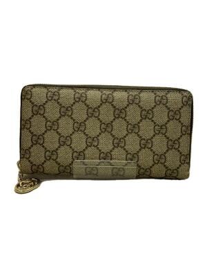 GUCCI(グッチ) / GGスプリーム/ラウンドファスナー長財布/PVC/総柄
