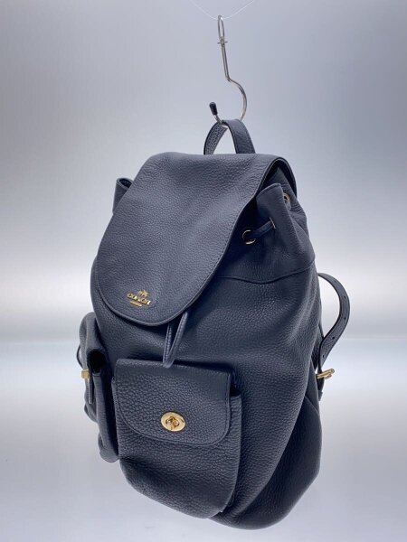 COACH レザーリュック ネイビー 中古・古着通販COACH (コーチ) レザー 