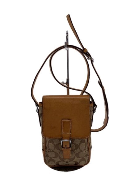 COACH(コーチ) / シグネチャー/ショルダーバッグ/キャンバス/レザー 
