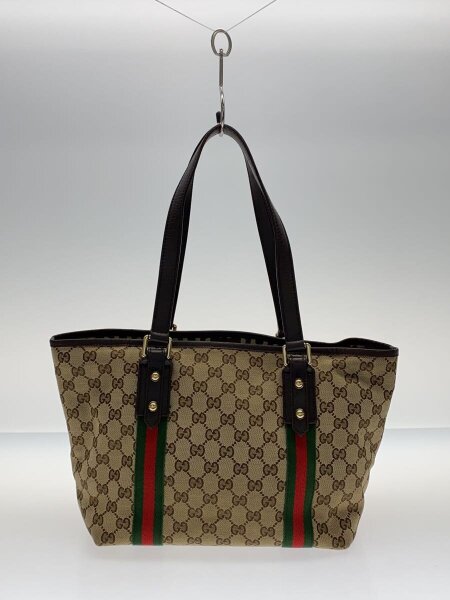 GUCCI(グッチ) / 保存袋有/トートバッグ/キャンバス/ブラウン/総柄