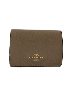 COACH(コーチ) / 3つ折り財布/レザー/BEG/総柄/レディース/F2344-CM761