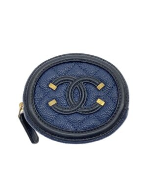 CHANEL(シャネル) / キャビアスキン/内側使用感有/コインケース/レザー