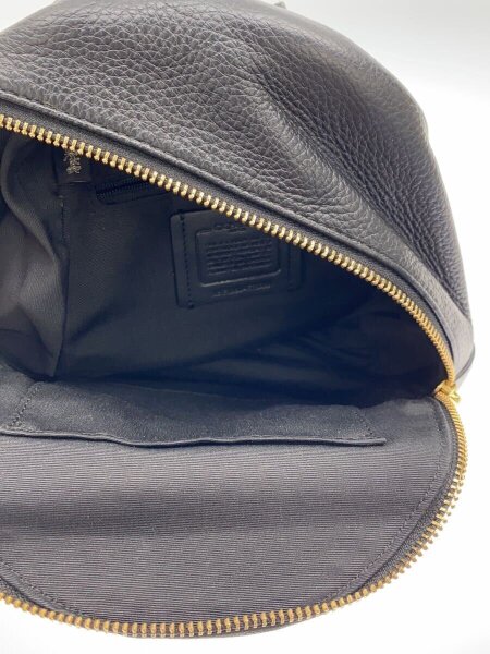 COACH(コーチ) / シアリングミニチャーリーリュック/レザー/BLK/F76666 