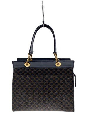 CELINE / ブギーバッグ/マカダム/ハンドバッグ/スウェード/BLK/総柄/擦れ有 CELINE(セリーヌ) / ブギーバッグ/マカダム/ハンドバッグ/スウェード