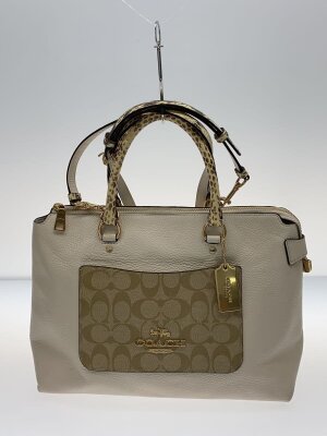 COACH(コーチ) / ハンドバッグ/PVC/WHT/総柄/A1480-30152 | 中古品の 