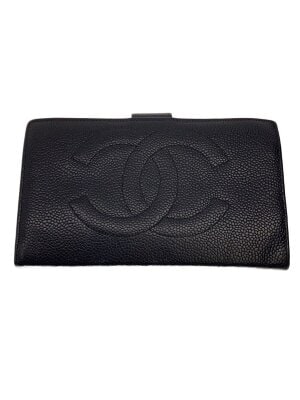 CHANEL(シャネル) / マトラッセ ブリリアント/長財布/エナメル/BLK