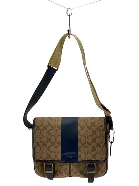 アウトレット値下 【中古美品】COACH(コーチ)ヘリテージ シグネチャー 