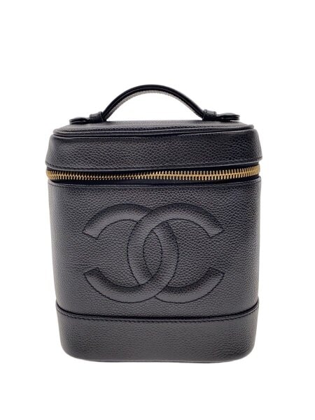 CHANEL キャビアスキン バニティバッグ CHANEL(シャネル) / バニティバッグ/キャビアスキン/ブラック/A01998