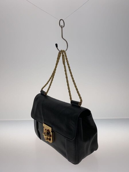 クロエ Chloe ショルダーバッグ エルシー レザー ブラックチェーン 