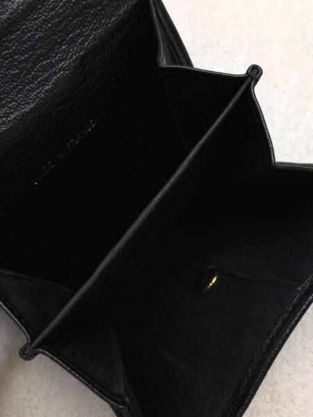 CHANEL(シャネル) / Wホック/2つ折り財布/レザー/BLK/無地 | 中古品の