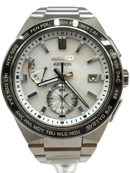 SEIKO(セイコー) / ソーラー腕時計/アナログ/チタン/WHT/SLV/8B63-0BD0