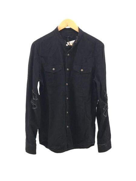 BALMAIN(バルマン) / Regular Fit/長袖シャツ/40/デニム/ブラック 