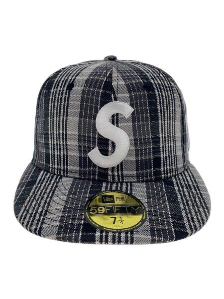 帽子 Supreme llic Plaid SLogo NewEra 71/2 Supreme(シュプリーム) / Metallic Plaid S Logo Newera Cap