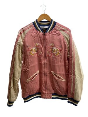 HOUSTON(ヒューストン) / スカジャン/M/ベロア/BLK/2503/別珍/鷹/JAPAN