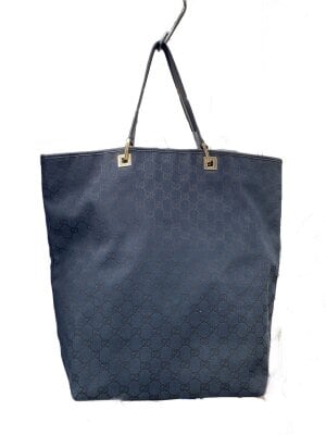 GUCCI(グッチ) / トートバッグ/BLK/238695 001013/シマ/レザー/中古