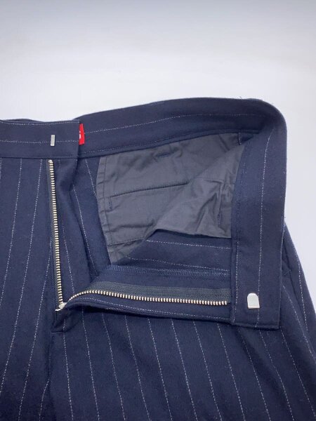 WACKO MARIA(ワコマリア) / スラックスパンツ/L/ウール/NVY/ストライプ