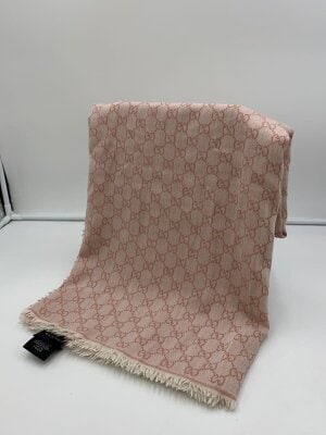 GUCCI(グッチ) / GG柄/シルク混/ストール/ウール/PNK/総柄/レディース