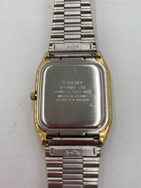 CASIO(カシオ) / クォーツ腕時計/アナログ/ステンレス/WHT/GLD/SS/MQ 