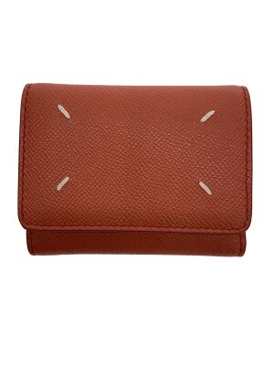 Maison Margiela(メゾンマルジェラ) / 3つ折り財布/レザー/NVY/無地