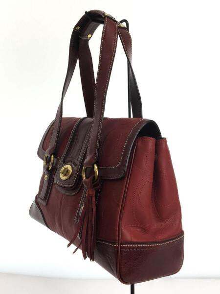 COACH / ハンドバッグ/--/11332 COACH(コーチ) / ハンドバッグ/レザー/ボルドー/11332/ターンロック