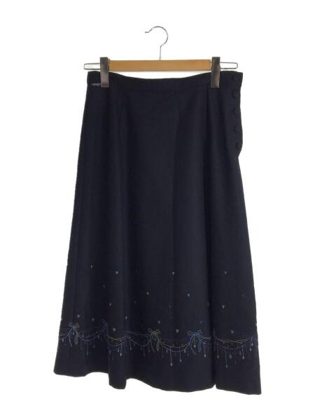 マドモアゼルノンノン ウール スカート グレー mademoiselle non non