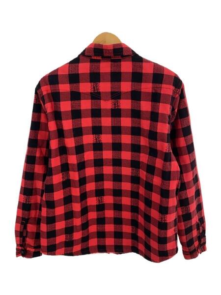 STUSSY / 90s/OLD STUSSY/Flannel Insulation Jacket/ジャケット/M/コットン/RED STUSSY(ステューシー) / 90S/Flannel Insulation Jacket/ジャケット/M